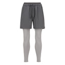 050. CORE 2-IN-1 SHORTS - CHARCOAL / GREY