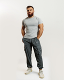 010.  FITTED TEE - GREY