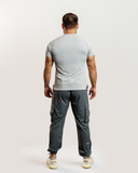 010.  FITTED TEE - GREY