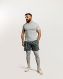 050. CORE 2-IN-1 SHORTS - CHARCOAL / GREY