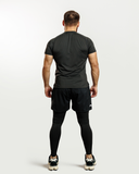 010.  FITTED TEE - BLACK