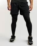 050. CORE 2-IN-1 SHORTS - BLACK / BLACK